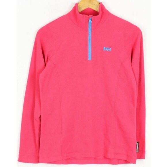 Helly Hansen Sweaters - Helly Hansen Polartec Womens M Fleece Pullover Jumper 1/4 Zip Pink Lightweight